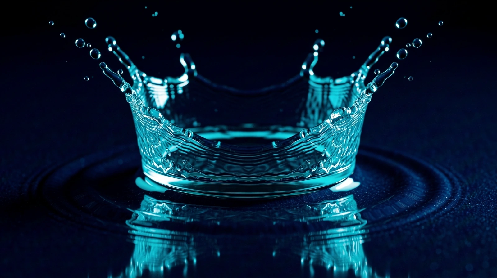Impact dynamique d'une couronne d'eau