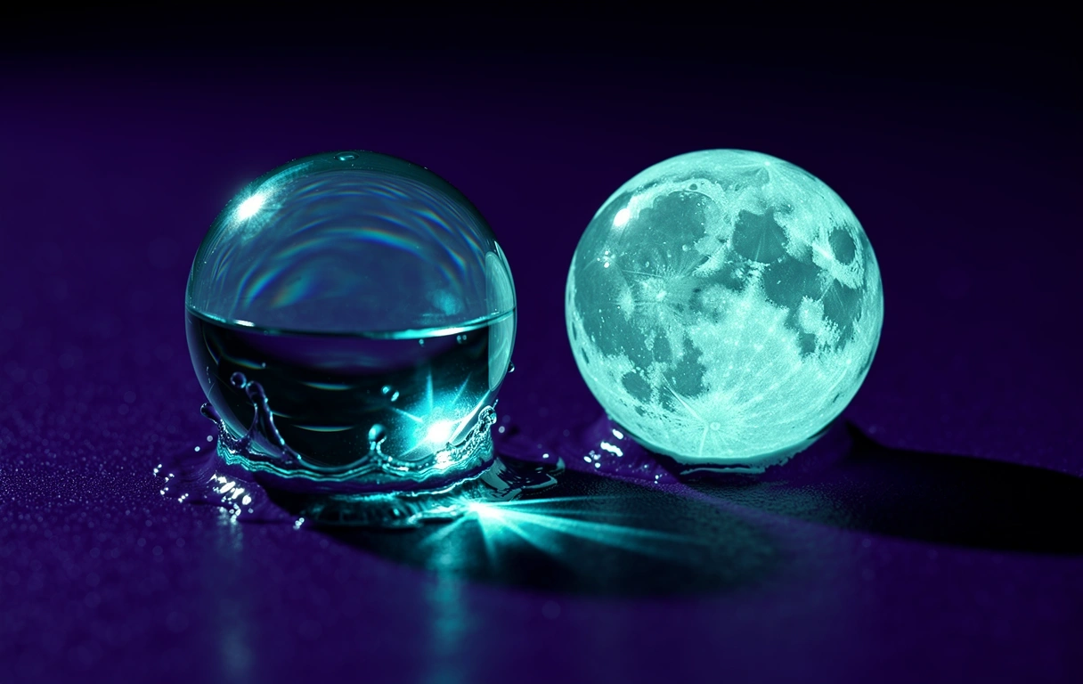 Impact cristallin de l'eau pure